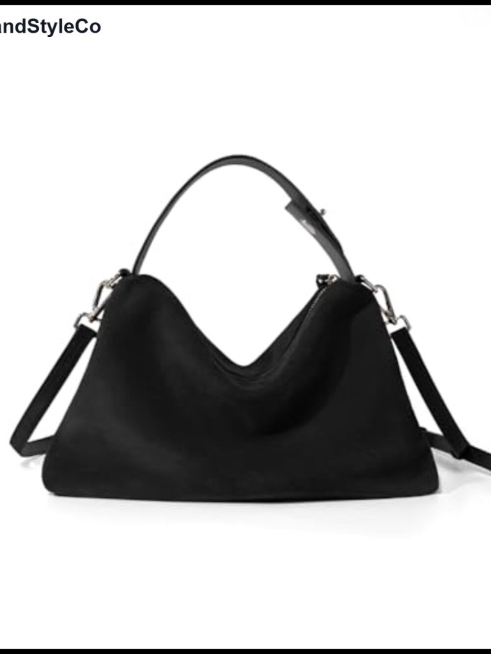 Suede Leather Tote Bag Crossbody Shoulder Hobo Purse Adjustable Strap